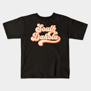 South Dakota Retro Kids T-Shirt